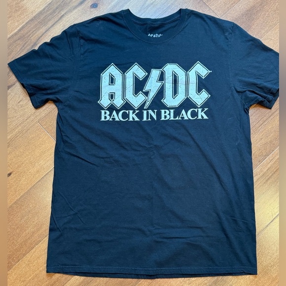 AC/DC | Shirts | Acdc Mens Black Graphic Tshirt | Poshmark